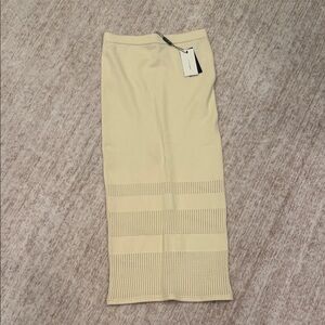 JLuxLabel Elegant Cream Knit Skirt